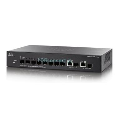 CISCO SG350-10SFP-K9 10-port Gigabit Managed SFP Switch