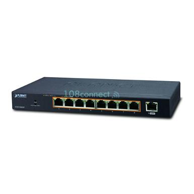 PLANET GSD-908HP 8-Port 10/100/1000T 802.3at PoE + 1-Port Gigabit Desktop Switch(120W)