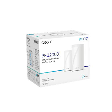 TP-LINK DECO BE85 (PACK2) BE22000 Tri-Band Whole Home Mesh WiFi 7 System