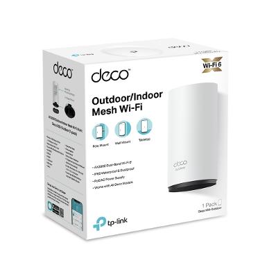 TP-LINK Deco X50-Outdoor (1-Pack) AX3000 Outdoor/Indoor Mesh Wi-Fi 6 Unit