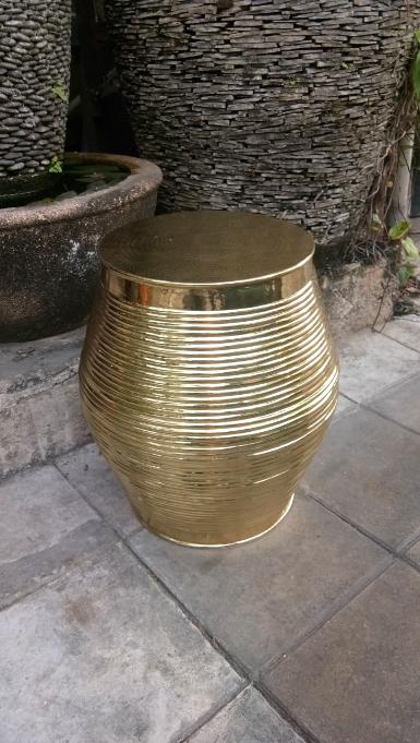 Brass Stool Item Code BSTB18 size seat 300 mm.high 450 mm.