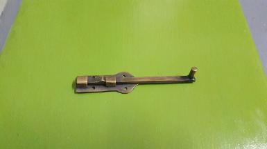 ฺฺBrass door lock Item code W.004D size long 100 mm.wide 22 mm.