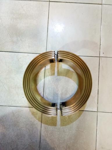 Brass Door handle Item Code AC.068C price/set size wide 300 mm.edge 38 mm.Thickness 9 mm.